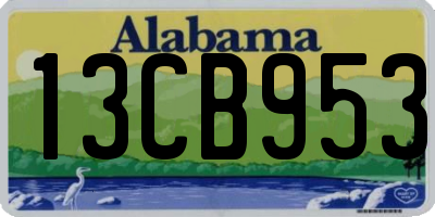 AL license plate 13CB953