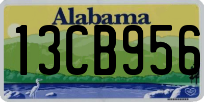 AL license plate 13CB956