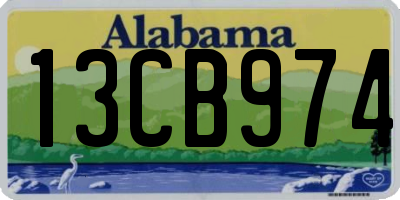 AL license plate 13CB974