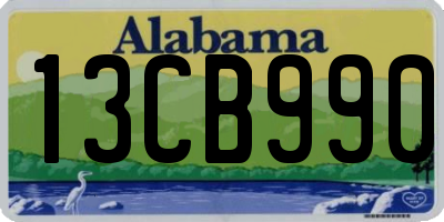 AL license plate 13CB990