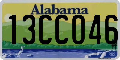 AL license plate 13CC046