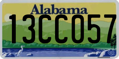 AL license plate 13CC057