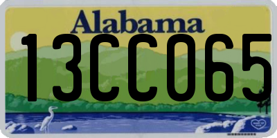 AL license plate 13CC065