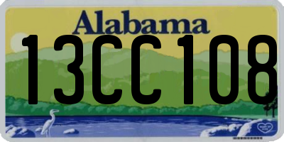 AL license plate 13CC108