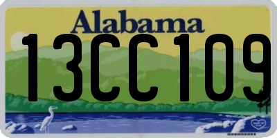 AL license plate 13CC109