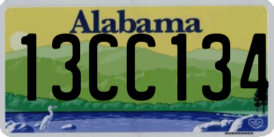 AL license plate 13CC134