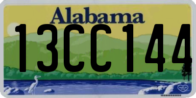 AL license plate 13CC144