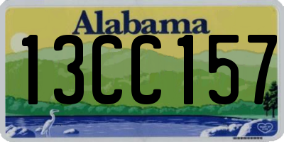 AL license plate 13CC157