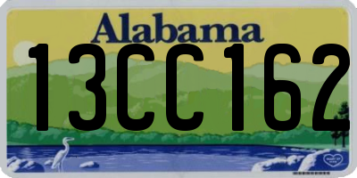 AL license plate 13CC162