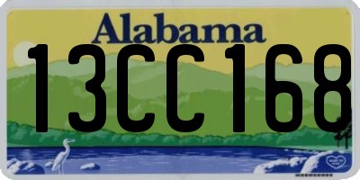 AL license plate 13CC168