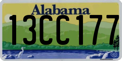 AL license plate 13CC177