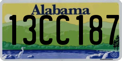AL license plate 13CC187