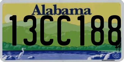 AL license plate 13CC188