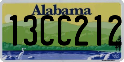 AL license plate 13CC212