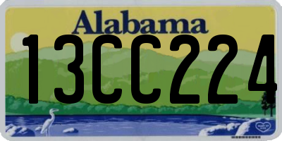 AL license plate 13CC224