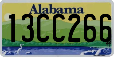 AL license plate 13CC266