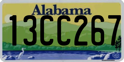 AL license plate 13CC267