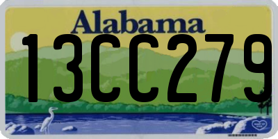 AL license plate 13CC279