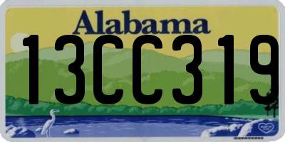 AL license plate 13CC319