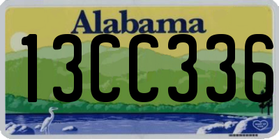 AL license plate 13CC336
