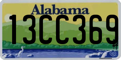AL license plate 13CC369