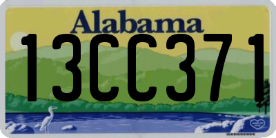 AL license plate 13CC371