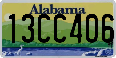 AL license plate 13CC406