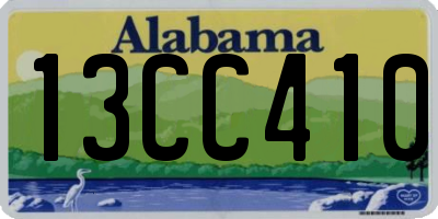 AL license plate 13CC410