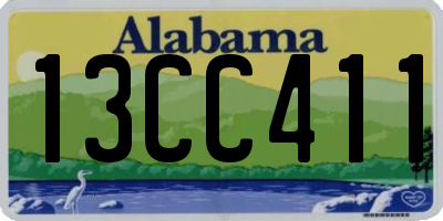 AL license plate 13CC411