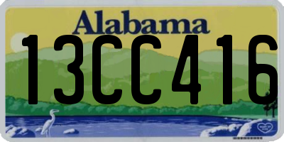 AL license plate 13CC416