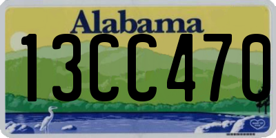 AL license plate 13CC470