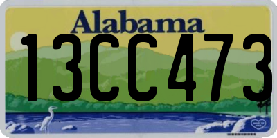 AL license plate 13CC473