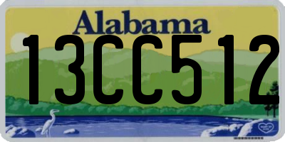 AL license plate 13CC512