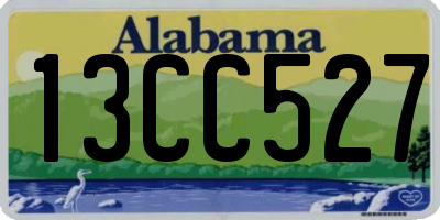 AL license plate 13CC527