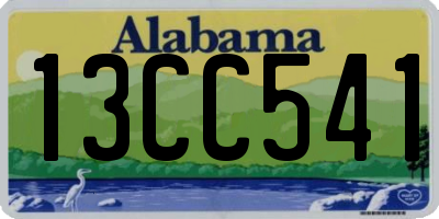 AL license plate 13CC541