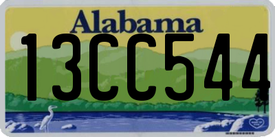 AL license plate 13CC544