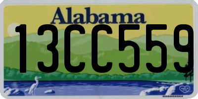 AL license plate 13CC559