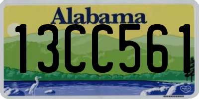 AL license plate 13CC561