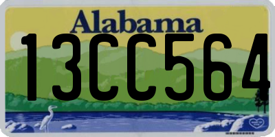 AL license plate 13CC564
