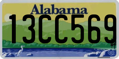 AL license plate 13CC569