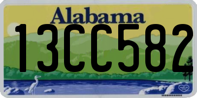 AL license plate 13CC582