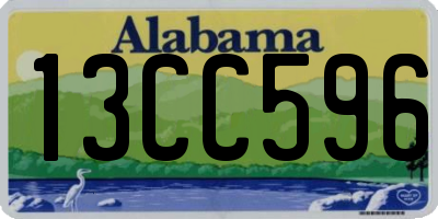 AL license plate 13CC596