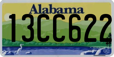 AL license plate 13CC622