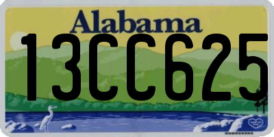 AL license plate 13CC625