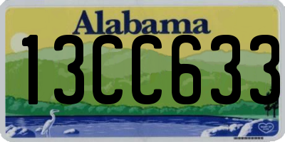 AL license plate 13CC633