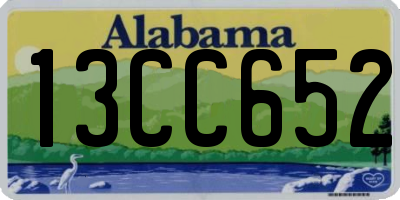 AL license plate 13CC652