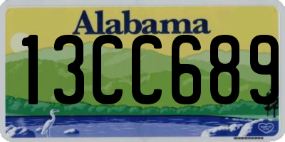 AL license plate 13CC689