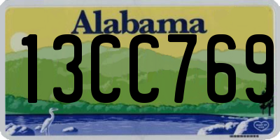 AL license plate 13CC769