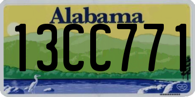 AL license plate 13CC771