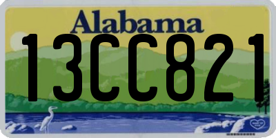 AL license plate 13CC821